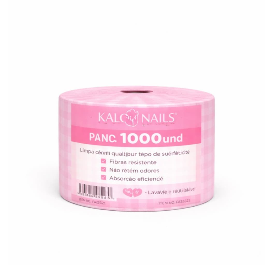 Toalha Descartável Manicure Rolo 1000 Unidades Pano Limpeza Absorvente Multiuso Reutilizável