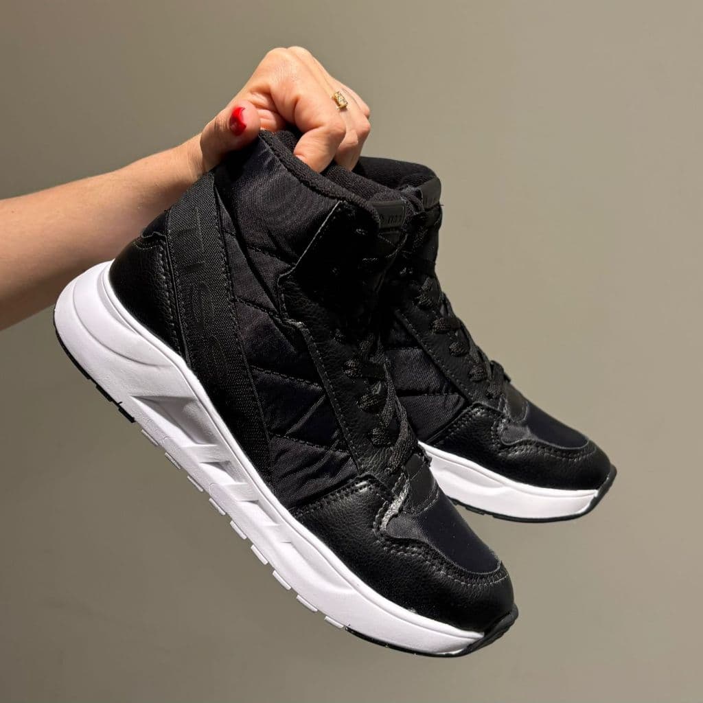 Tênis Feminino Botinha Solado EVA Para Academia Leve E Flexível