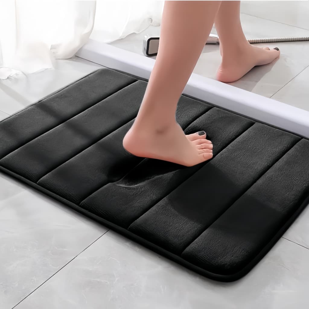 Tapete De Banho Antiderrapante Absorvente De Água Para Banheiro 60x40cm