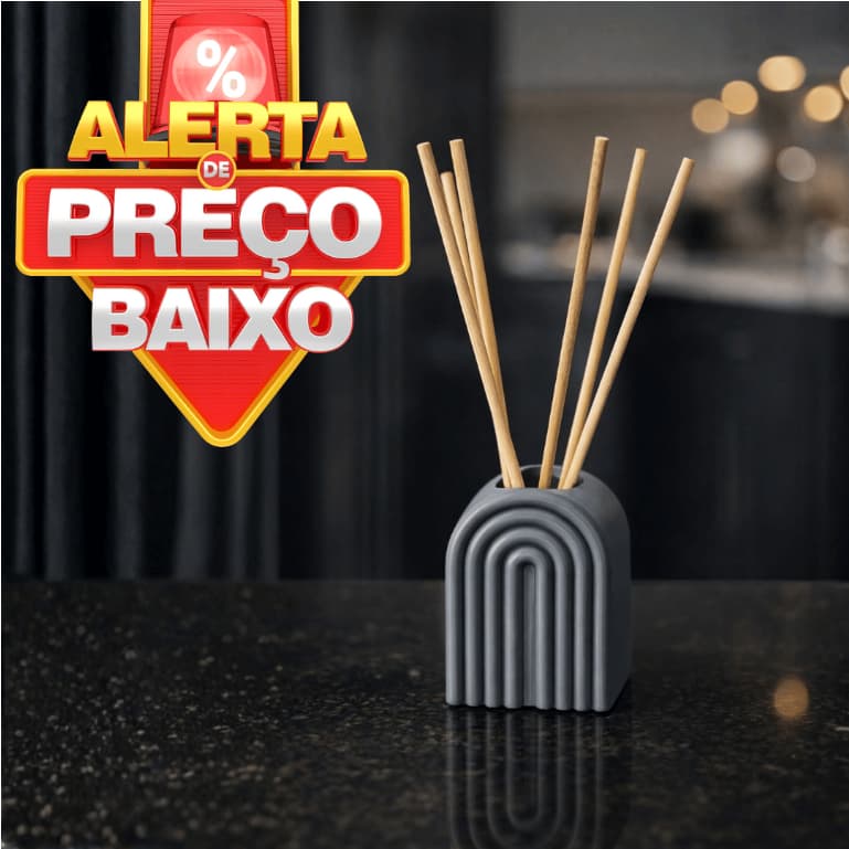 Frasco Difusor de Aromas com 5 Varetas | Aromatizador de Ambiente Decorativo Refil