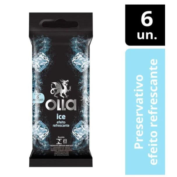 Preservativo Camisinha Efeito Refrescante Olla Ice 6 unid
