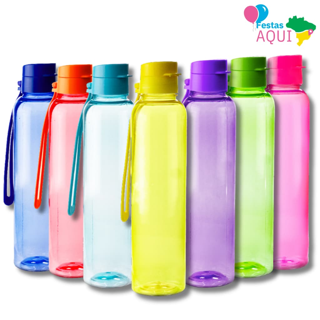 Kit 10 Garrafa Slim 500 ML - Livre BPA