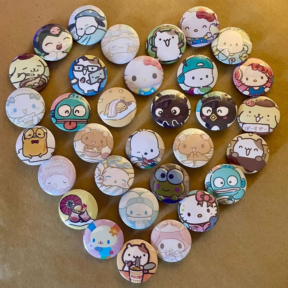 Bottons Sanrio Hello Kitty 3.2 cm
