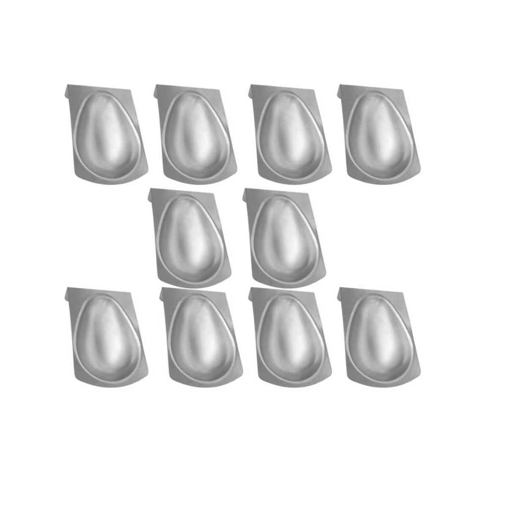 Kit Forma Para Ovos De Páscoas 50gr 10 Peças Alumínio Roldan