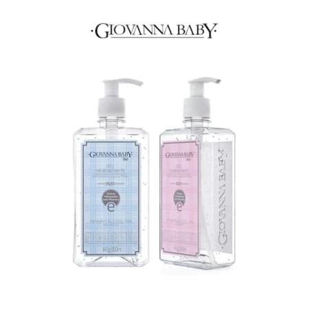 Álcool Em Gel Giovanna Baby Para Banheiro Higiene Das Mãos 500ml Classic Blue Perfumado 70%