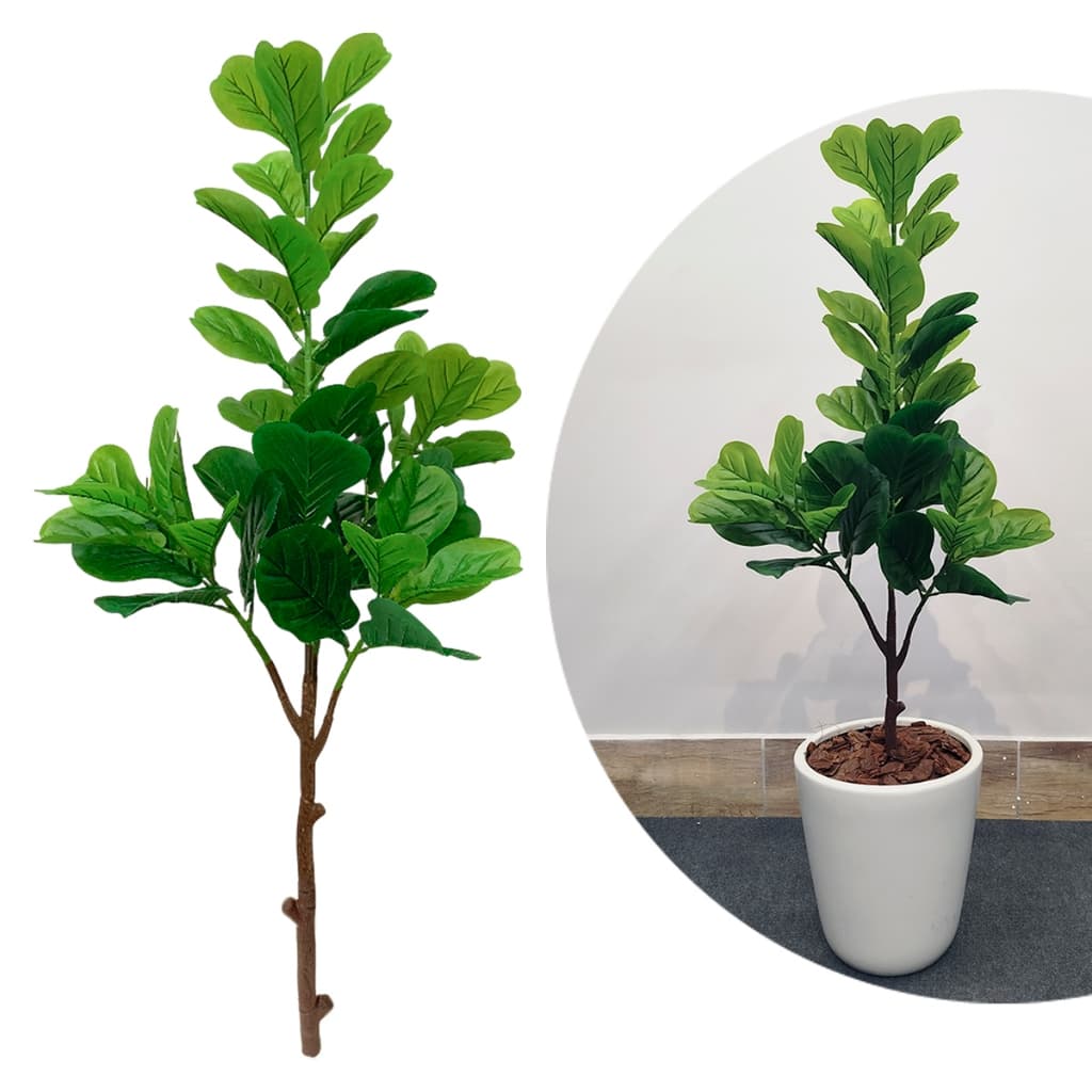 Planta Ficus Lyrata Arvore Artificial Grande Decorativa Toque Real Premium não acompanha vaso