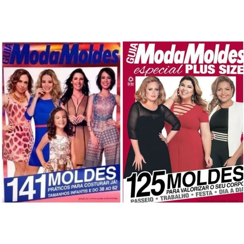 Kit Com 2 Revistas Moda Moldes (novo)
