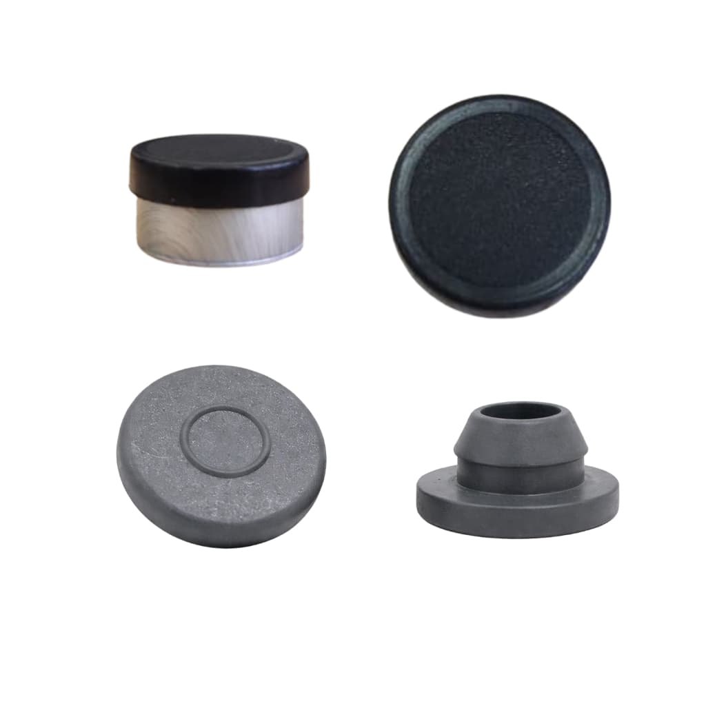 Borracha 13mm E Selo Flip Off De Aluminio 13mm - 50 Un