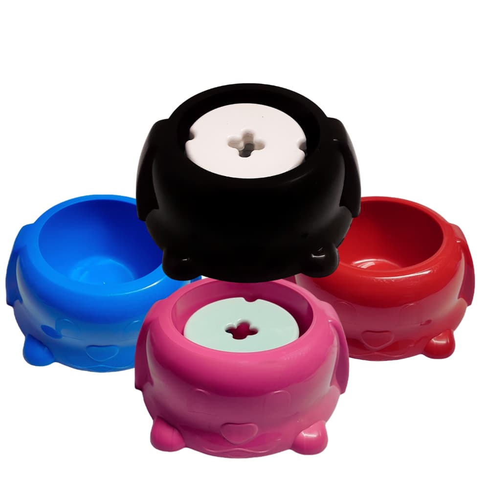 Comedouro Bebedouro Cachorrito carinha de cachorro com bóia Não molha os pelos