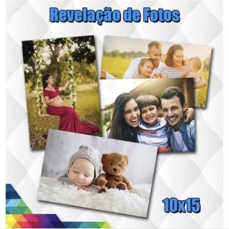 Impressão/Revelação De 200 Fotos 10X15 Alta Resolução Papel Anti Riscos e Respingos