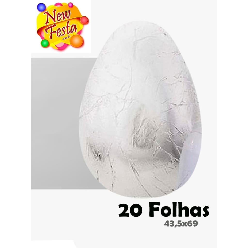 Folha Chumbo  Prata 20un 43,5x59