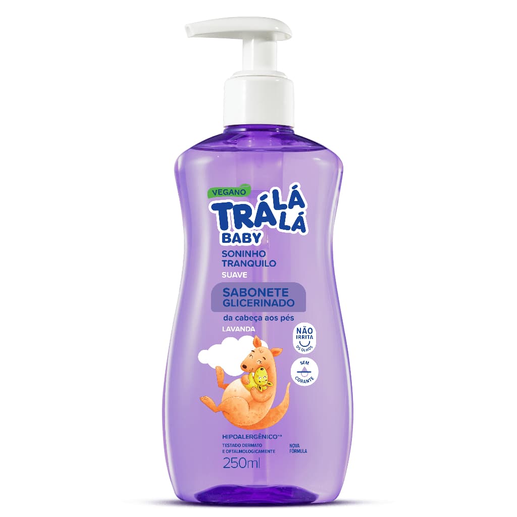 Sabonete Líquido Glicerinado Tra Lá Lá Baby Suave 250ml