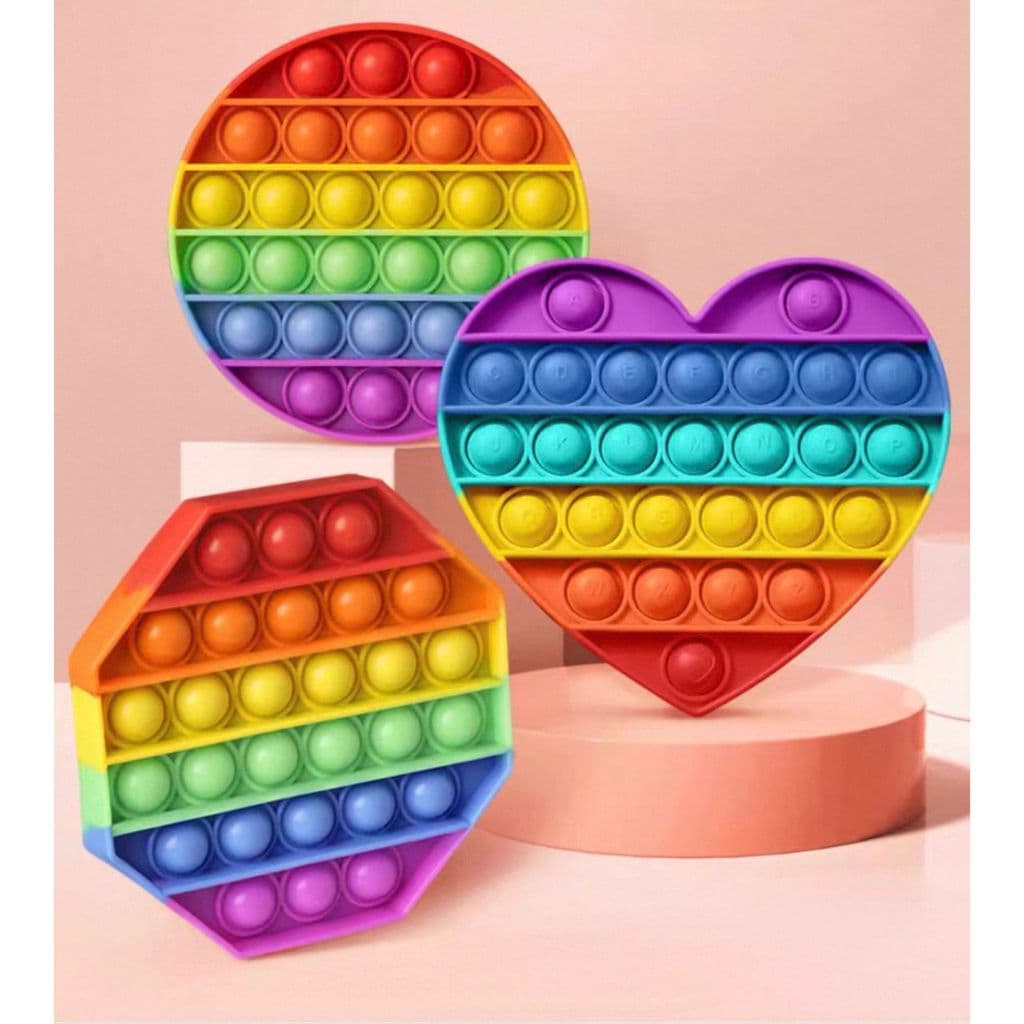 Pop It Colorido Fidget Toys Hand Spinner Brinquedo Anti Stress Sensorial Bolha