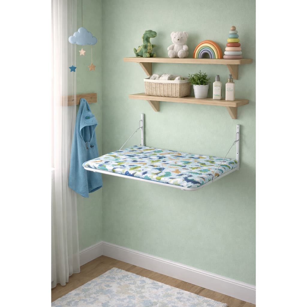 Trocador De Bebê Dobrável Ninos  Acolchoado Dino Ninos