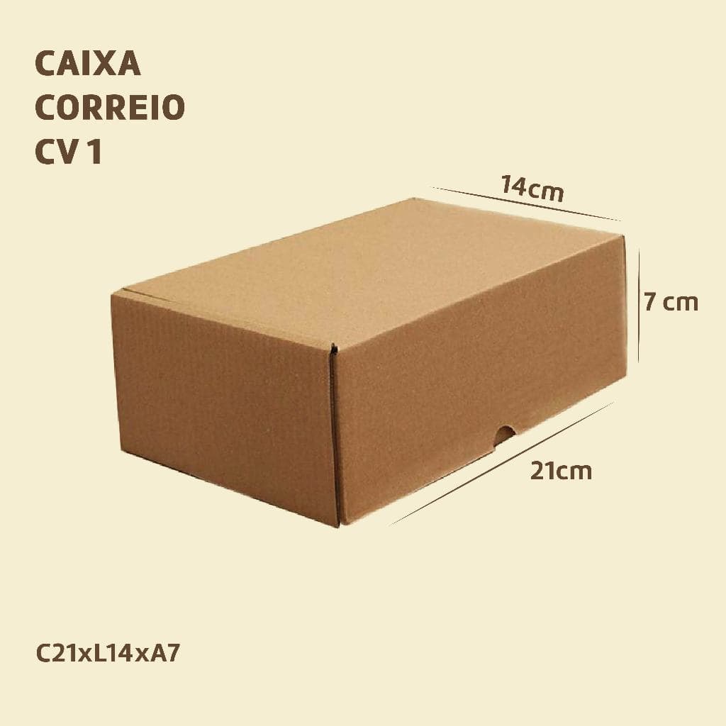 10 Caixa De Papelão 21x14x7 Montavel Kraft Atacado Envios Ecommerce Sedex Correios Pac