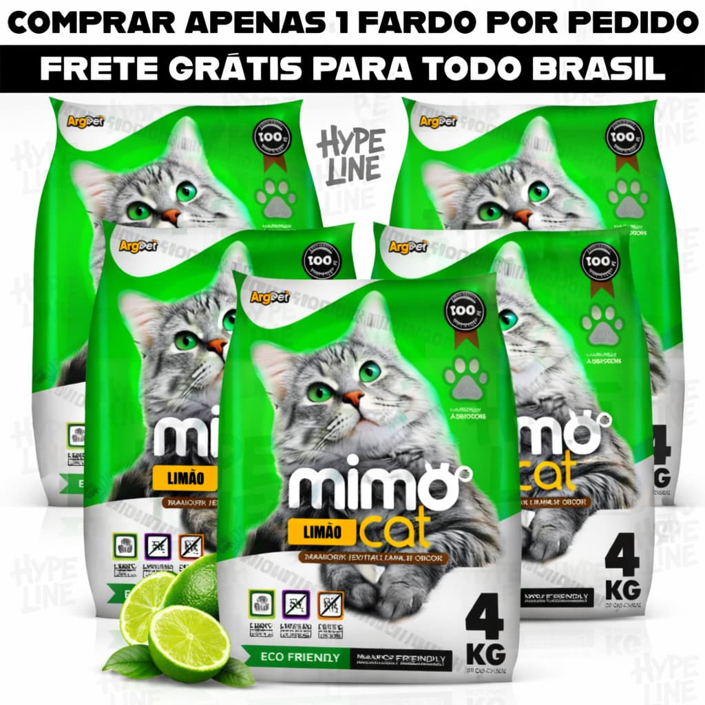 Kit 1 à 5 Pacotes Areia Sanitária Forma Torrões Alta Absorção Granulado Perfumado Anti Odores