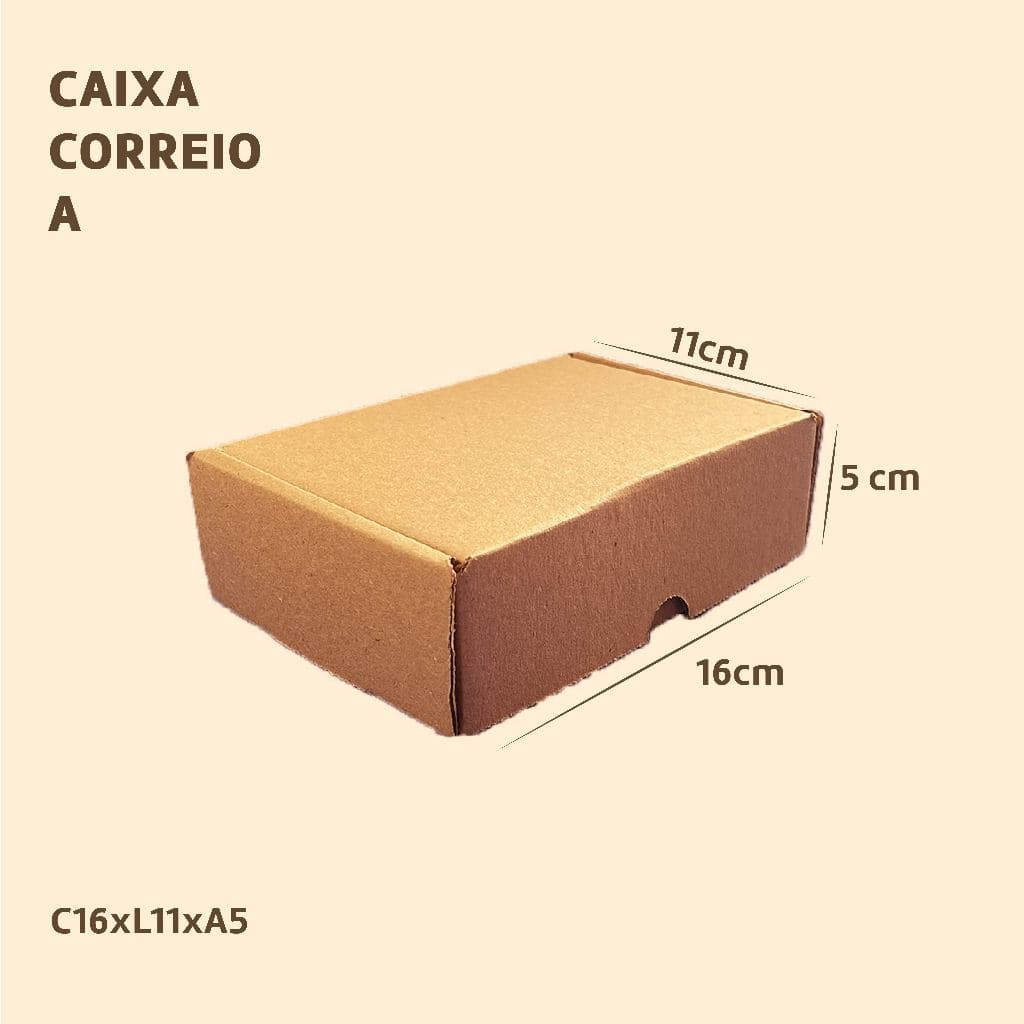 100 Caixa De Papelão 16x11x5 Envios Ecommerce Sedex Correios Pac Kit Atacado Kraft Qualidade Forte