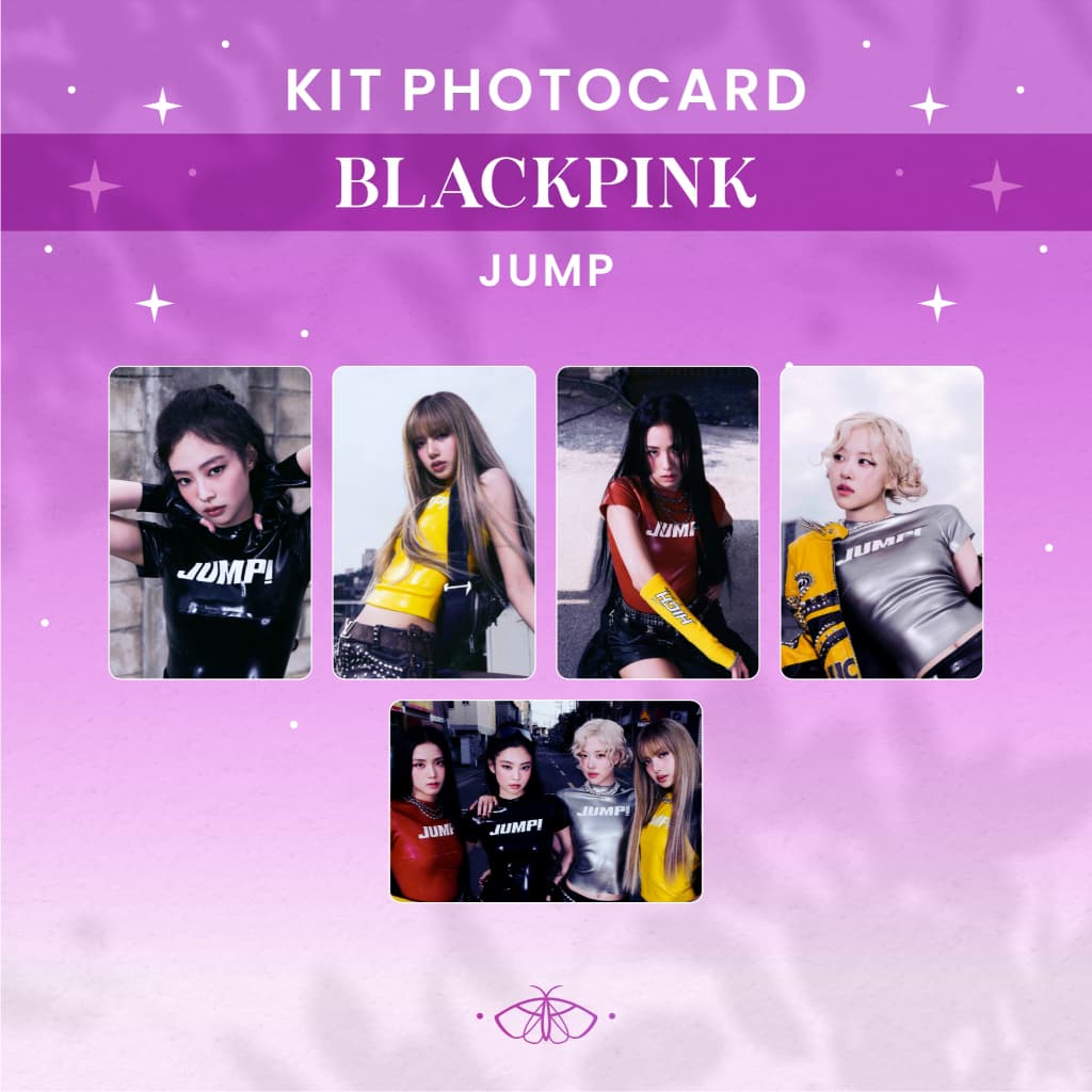 Photocard Black Pink JUMP • Escolha o Seu! Photocard Frente e Verso • Lisa, Rosé, Jennie, Jisoo • K-pop Fanmade, BLINK