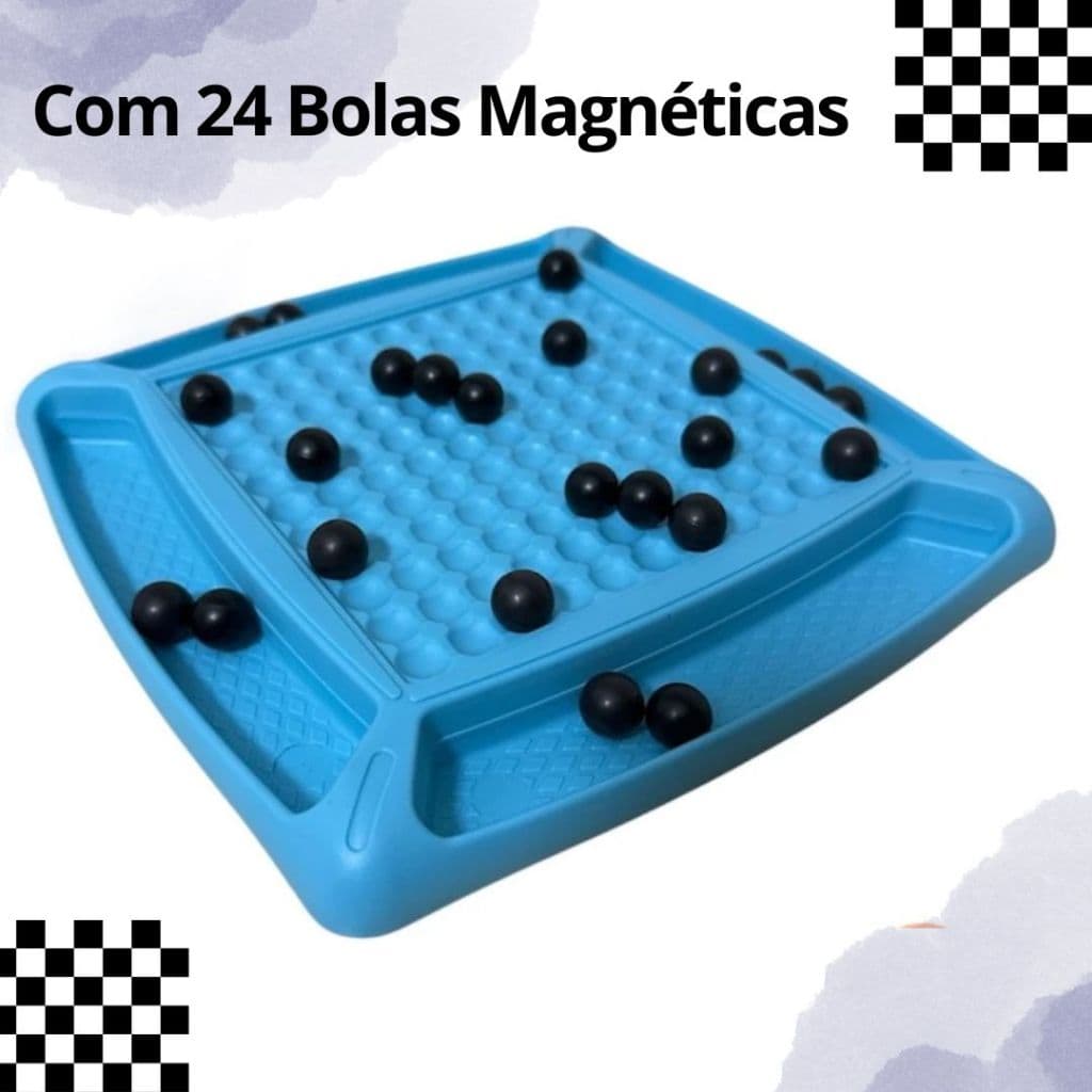 Jogo De Tabuleiro Xadrez Magnético Brinquedo Estratégia Imã Portátil