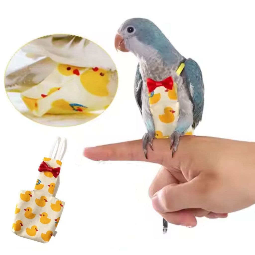 Fralda De Pássaro Lavável Roupa Calopsita Luxo Aves Mansas M - Duck