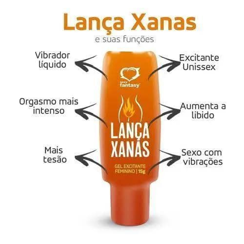 Gel Excitante Feminino Lança Xanas - Sensação Deliciosa e Frescor com Canela 15g