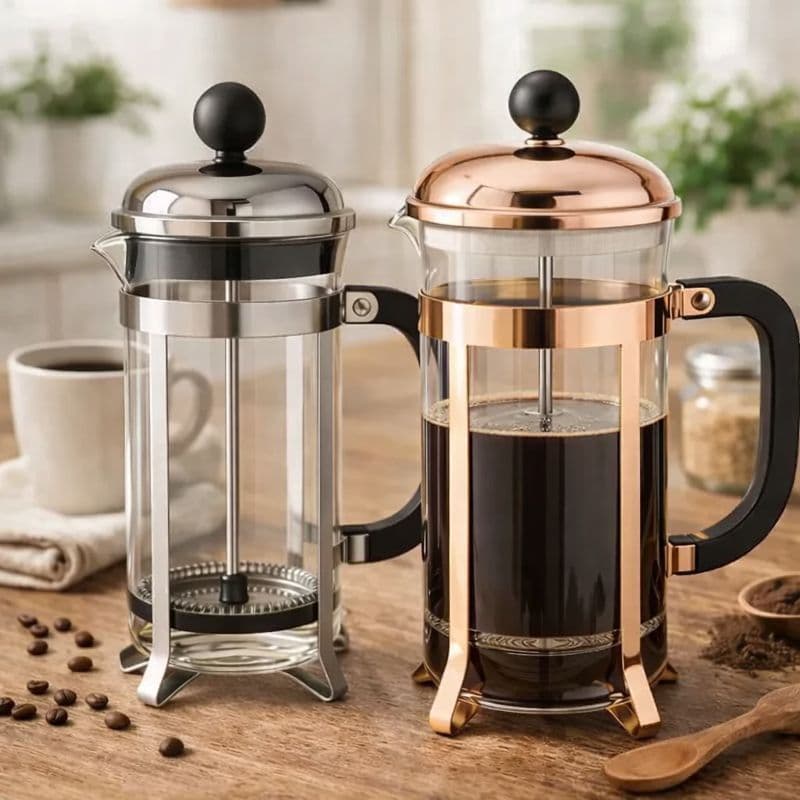 Icoffee Cafeteira Prensa Francesa Em De Aço Inoxidável 350ml E 600ml