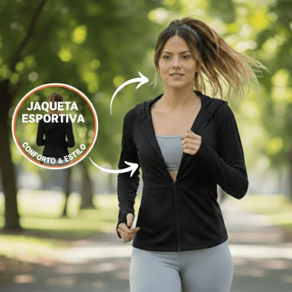 Jaquetinha Casaco Casaquinho Dry Fit UV50+ com Capuz e Bolso para dia a dia Treino, Academia