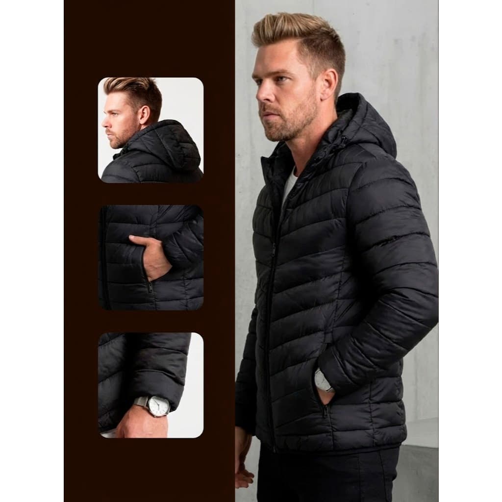 Jaqueta Masculina Bobojaco Puffer Quentinha para Inverno