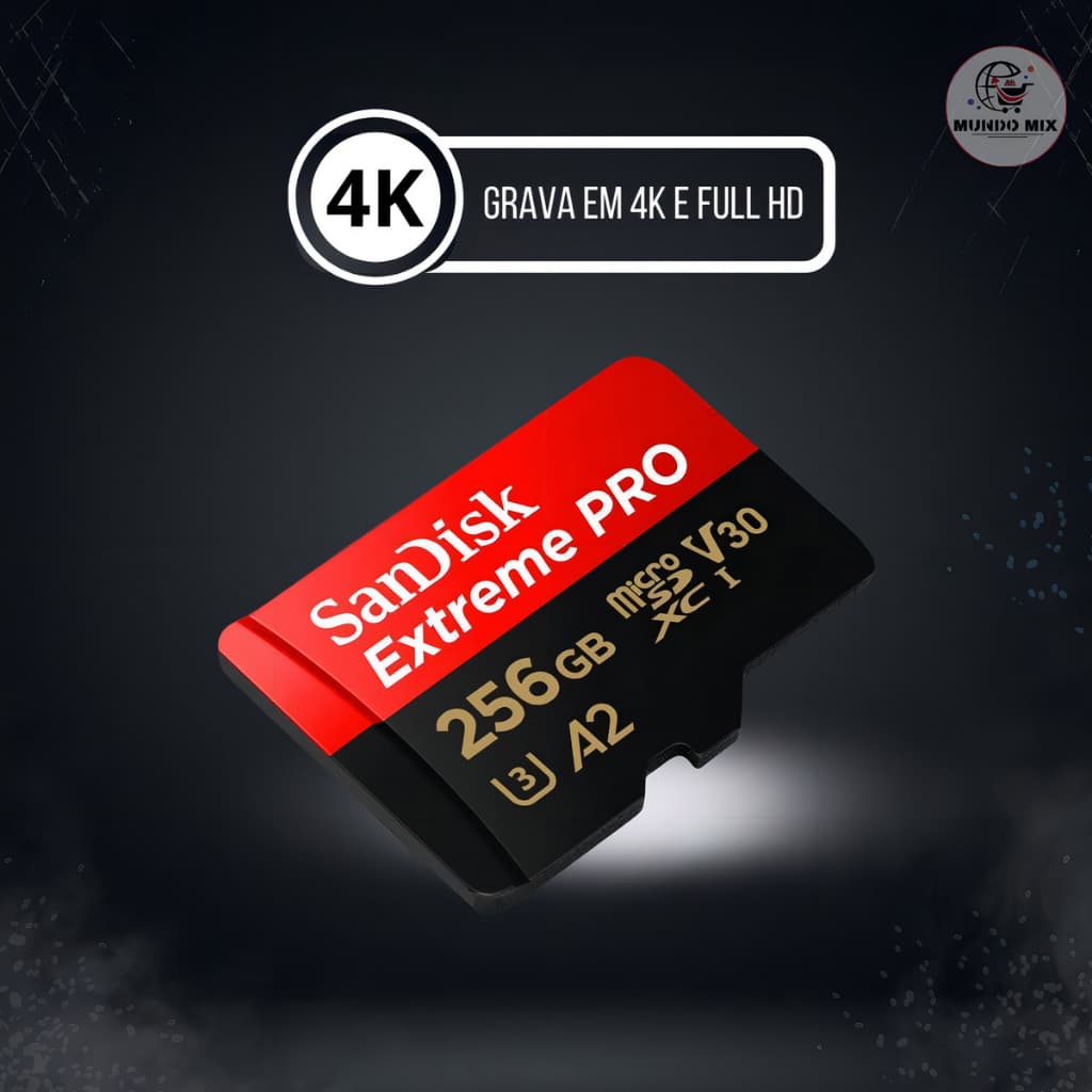 🔥 Cartão MicroSD 256GB SanDisk Extreme Pro Original 🚀