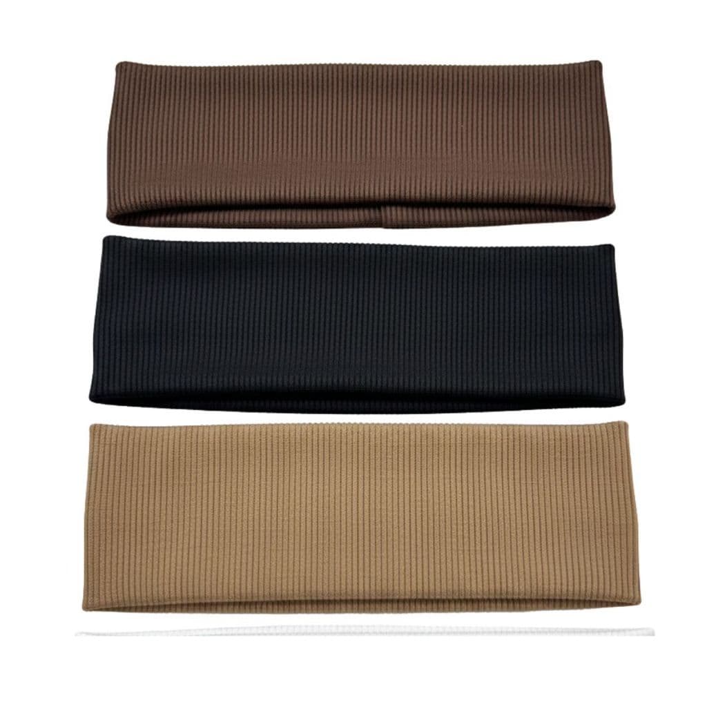 Kit 3 Faixa de Cabelo Feminina Tipo Tiara Elástica Confortável em Ribana para Cabelo Penteado