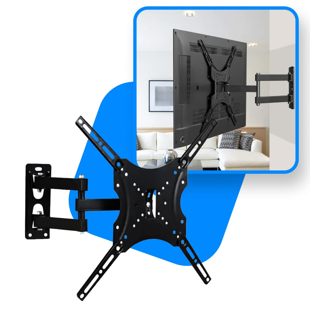 Suporte de TV Articulado 14 a 55 Polegadas Universal Padrão VESA Aço Reforçado