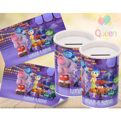 Cofrinhos Personalizados Divertidamente - Temos TODOS os personagens e temas infantil
