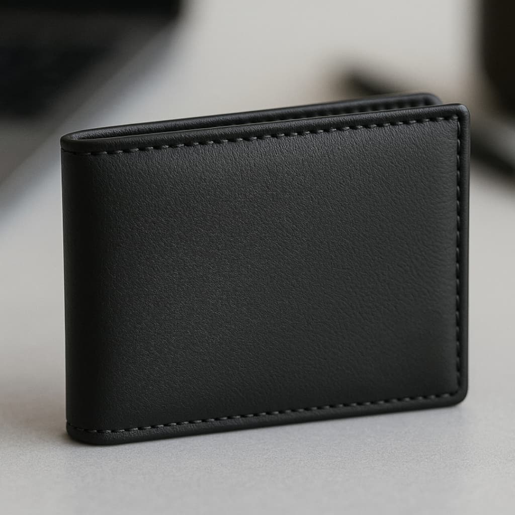 Carteira Masculina Couro Sintético LISA Qualidade PREMIUM Compacta e Minimalista