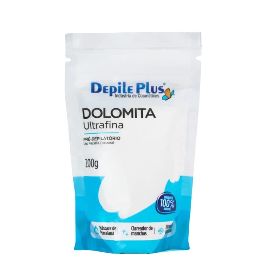 Talco 100% Natural Pó De Dolomita Depile Plus 200g