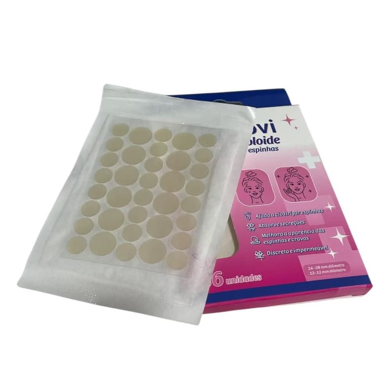kit (108uni )Adesivo Secativo para Espinhas Hidrocoloide Invisível – Absorve Acne Cravos
