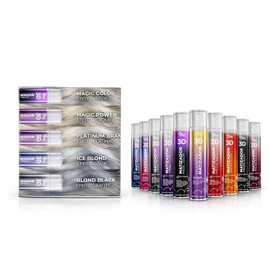 Magic Color 3D Matizador Todos os Efeitos Escolha O Seu Loiro/Ruivo/Morena Iluminada 500/300/100ml
