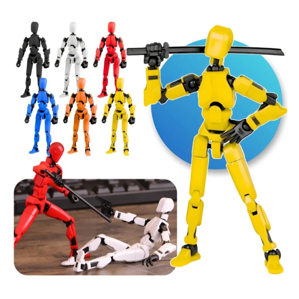Kit 2/3 Boneco Articulado Dummy 13 com 13 Juntas Moveis Para Poses Realistas