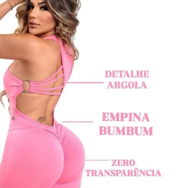Macação Argola  Empina Bumbum Academia Moda Fitness Gringa ( EXCELENTE  QUALIDADE )