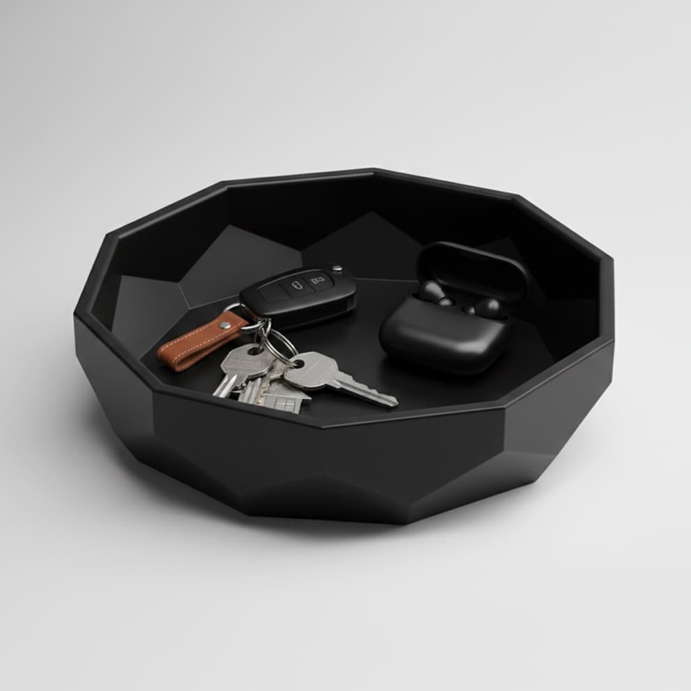 Bandeja Organizadora Decorativa – Porta Chaves, Objetos e Frutas | Bowl Geométrico Moderno para Sala e Cozinha