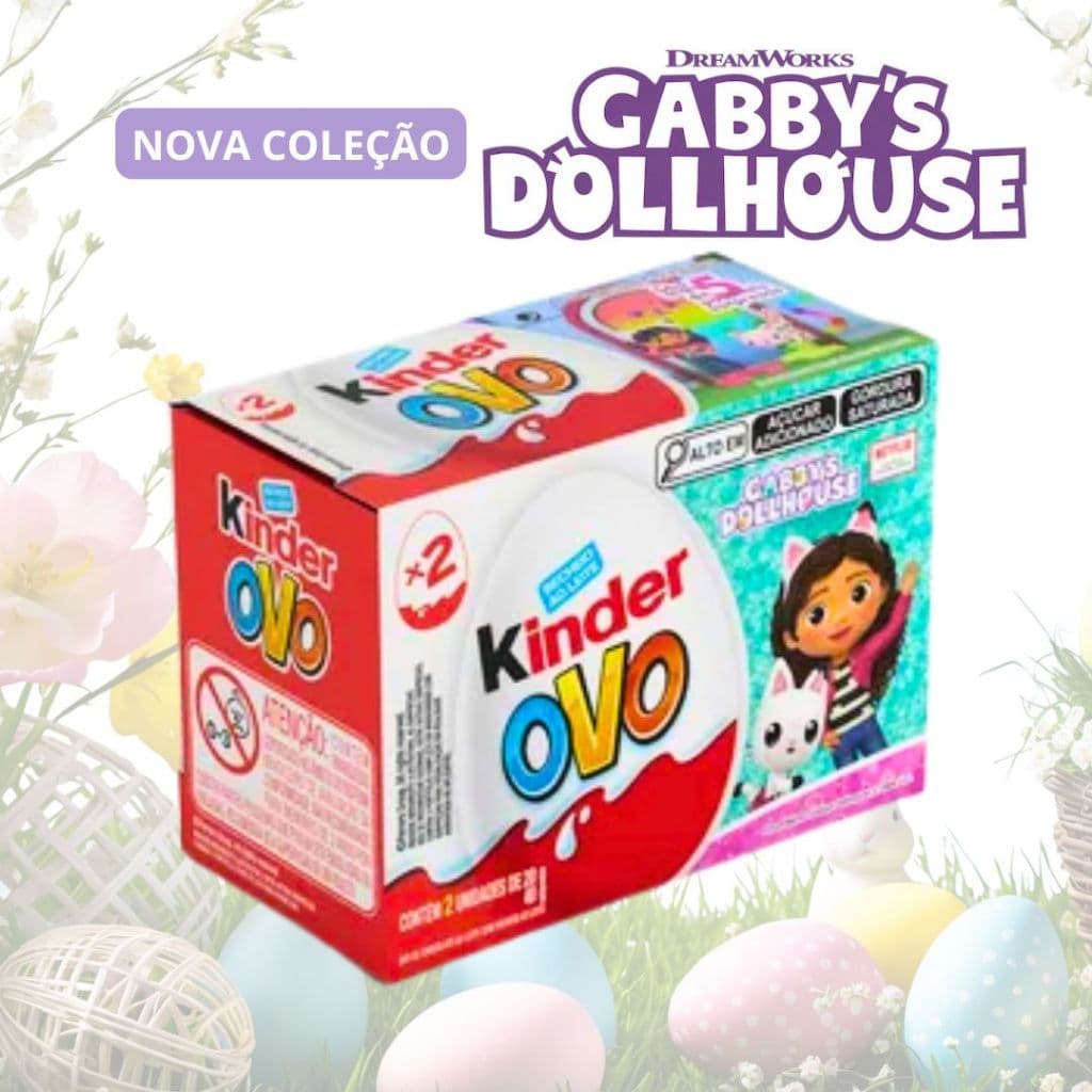 Kinder Ovo Edição Gabby's Dollhouse