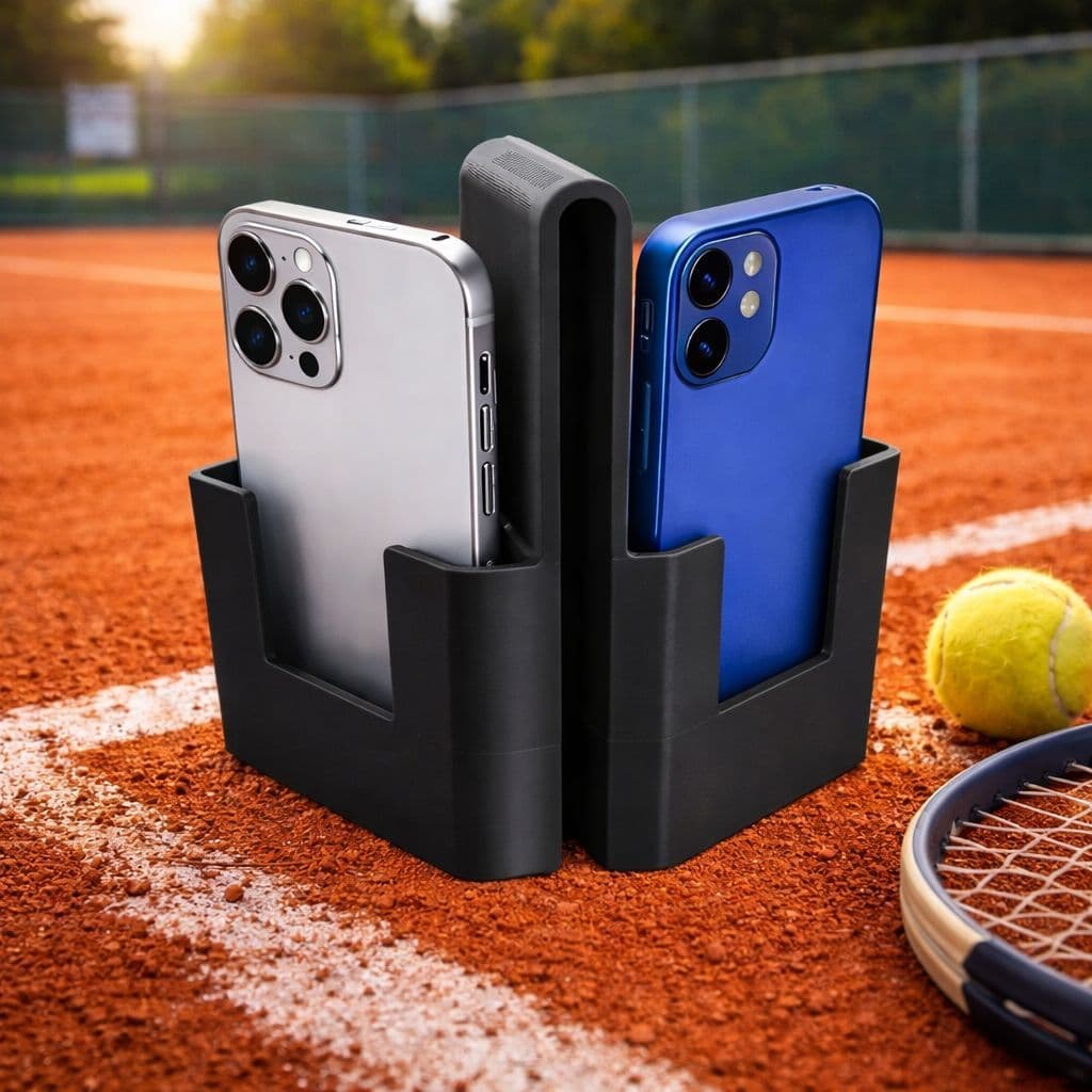 Suporte De Celular para Rede Filmar Jogos de Beach Tennis, Badminton, Padel, Vôlei, Futvolêi