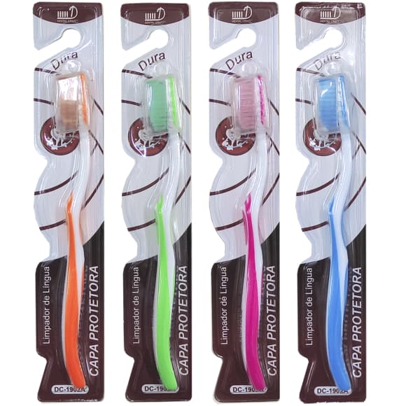 Kit 12 Escovas de Dente Dental Craft Cerdas Duras Alta Durabilidade Uso Diário