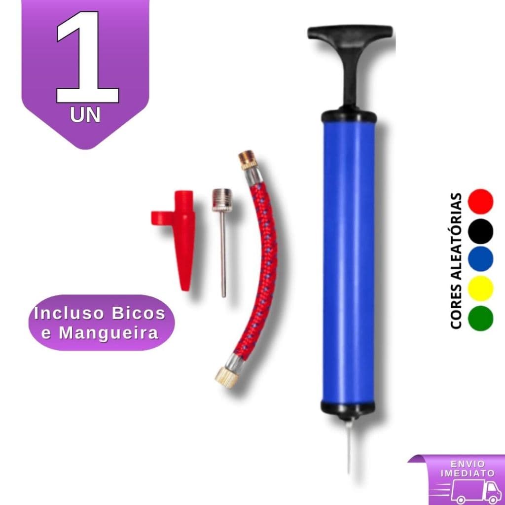 Bomba Para Inflar Encher Bolas de Voley Futebol Basquete Bola Vinil Piscina Boia