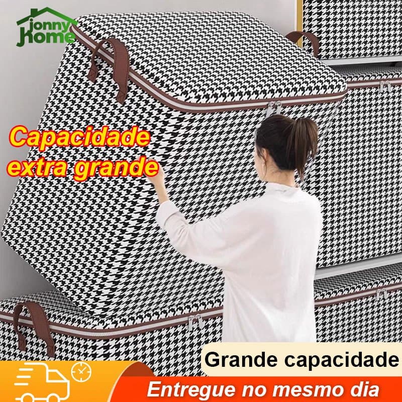 155L/180L/195L Caixa Multifuncional De Armazenamento De Grande Capacidade Para Colchas E Roupas Domésticas