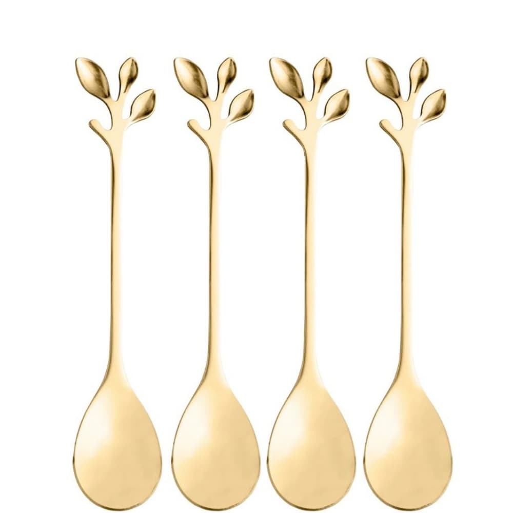 Kit Luxo de Colheres Douradas ✨ Elegância e Sofisticação para Presentear em Qualquer Ocasião Premium