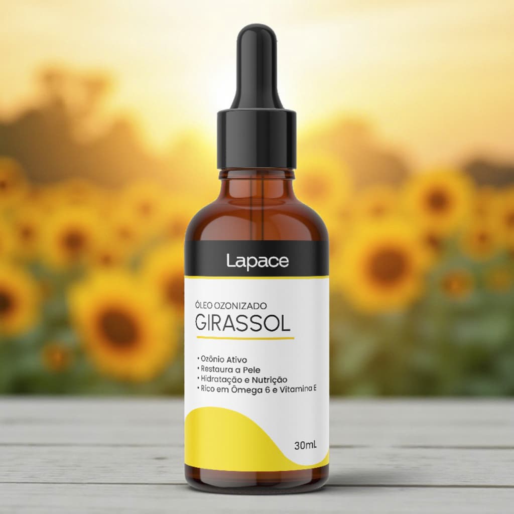 Óleo de Girassol Ozonizado Cicatrizante Anti Estrias Lapace 30ml Ozonio Super Concentrado