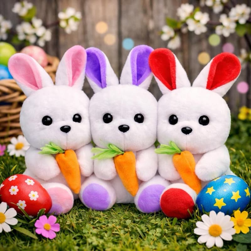 Coelho da Páscoa de Pelúcia 30cm Super Macio – Presente de Páscoa Que Encanta e Aconchega
