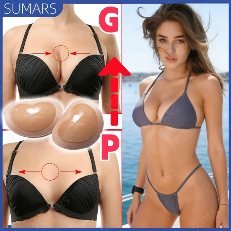 Almofadas Push Up Seios 2.5cm Reutilizável | Enchimento Invisível para Biquínis e Maiôs Realce Busto
