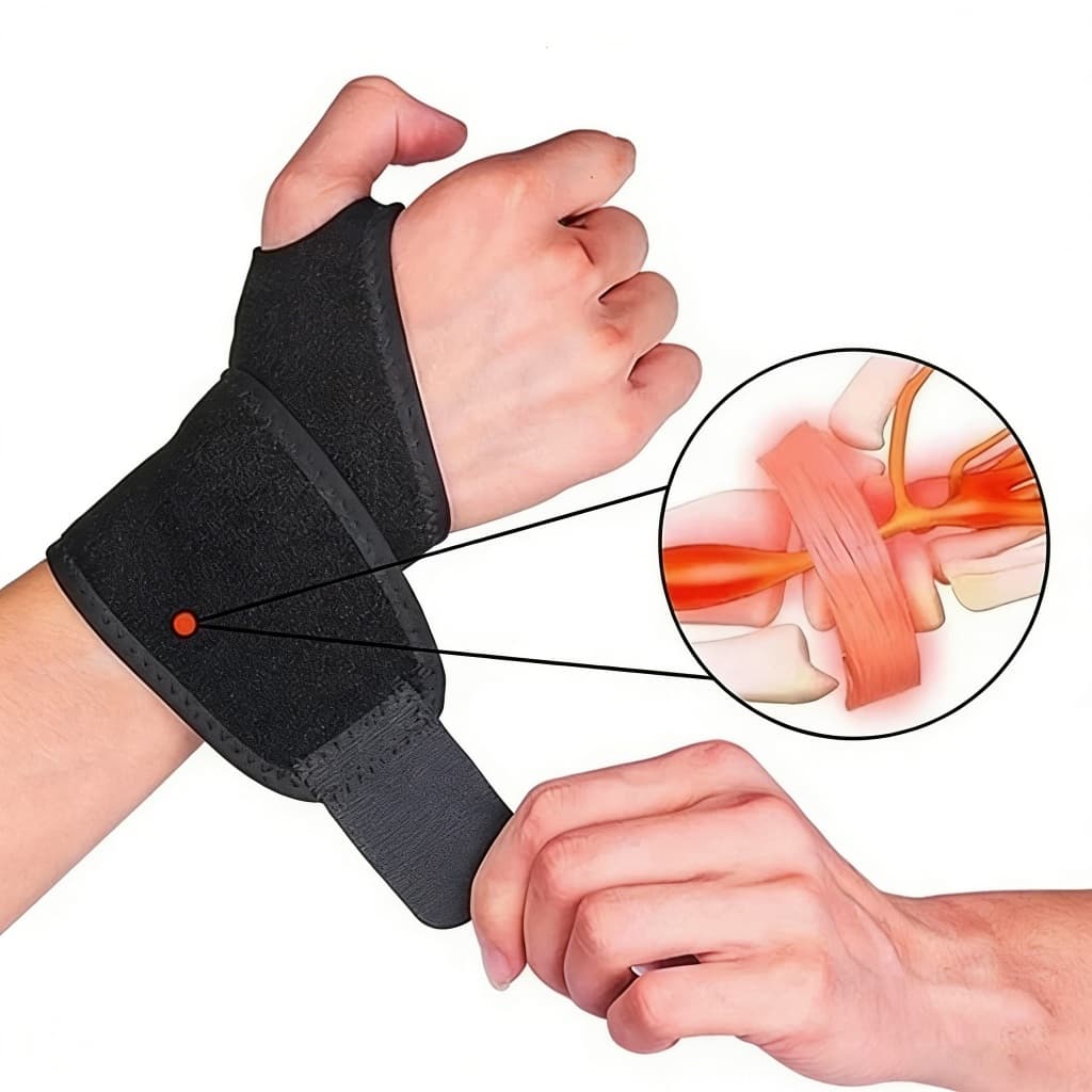 Munhequeira Ajustável com Suporte Bilateral - Conforto e Estabilidade para Atividades Diárias