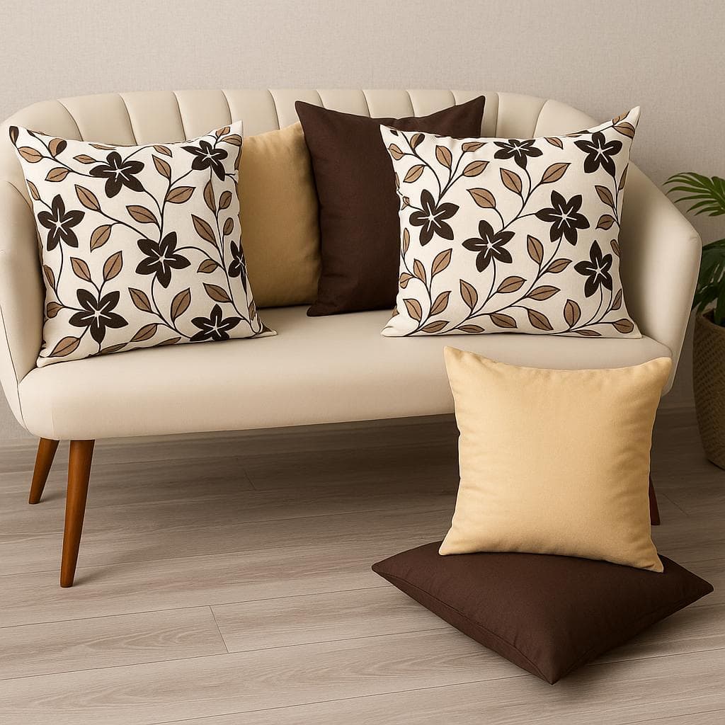 KIT c\ 6 ALMOFADAS DECORATIVAS CHEIAS 45X45cm ENCHIMENTO DE ESPUMA SOFT